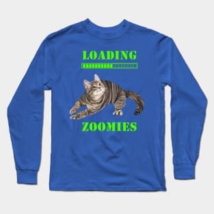 Loading Zoomies Tabby Kitten Long Sleeve T-Shirt